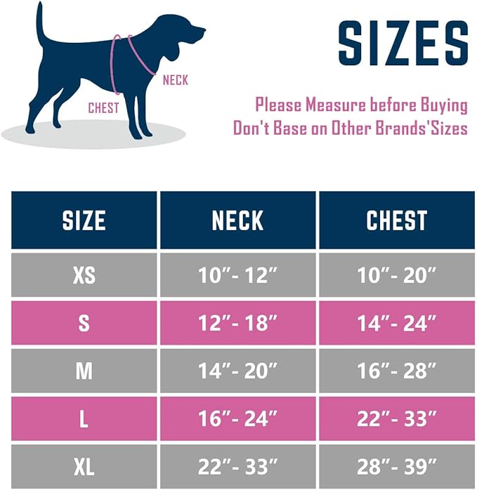 PHOEPET 2019 Reflective Dog Harness Large Breed Adjustable No Pull Vest with with Handle 2 Metal Rings 3 Buckles [Easy to Put on & Take Off](XL, Red)