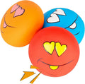 Dog Squeaky Toys Latex Squeak Balls Rubber Soft Chewing Fun Smile Toys Interactive Fetch Play Dog Balls for Puppy Small Pet Dogs (3 PCS)…
