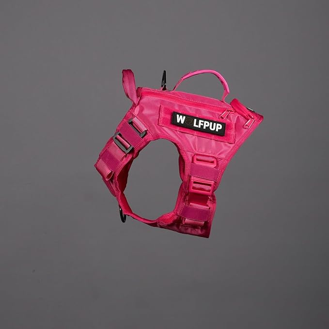 Tactical Dog Vest Harness (Pink Goddess, X-Large)