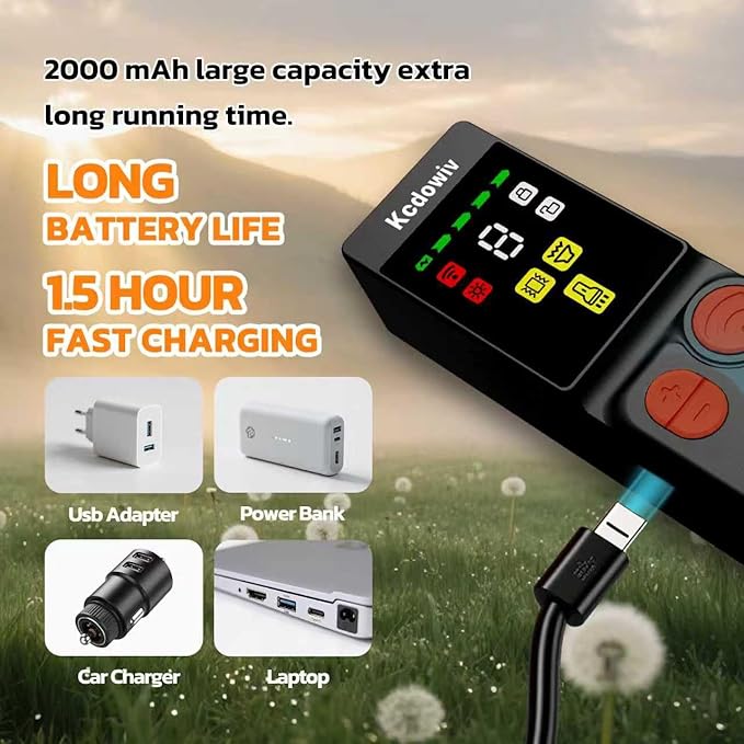 Dog Bark Deterrent Devices, Anti Barking Device for Dogs with Four Emitters, 59 ft Range, LED Flashlight, Rechargeable Handheld Trainer, Safe & Effective, Stop Neighbors Dog (Black)