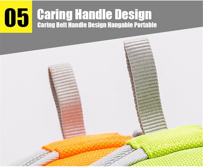 WINHYEPET Collapsible Canvas Dog Bowl Double Holder, Portable for Easy Travel, Foldable and Pocket Size for Running, Walking, Hiking, Camping, Waterproof Lining Holds Food and Water, Dogs 2 Way Use