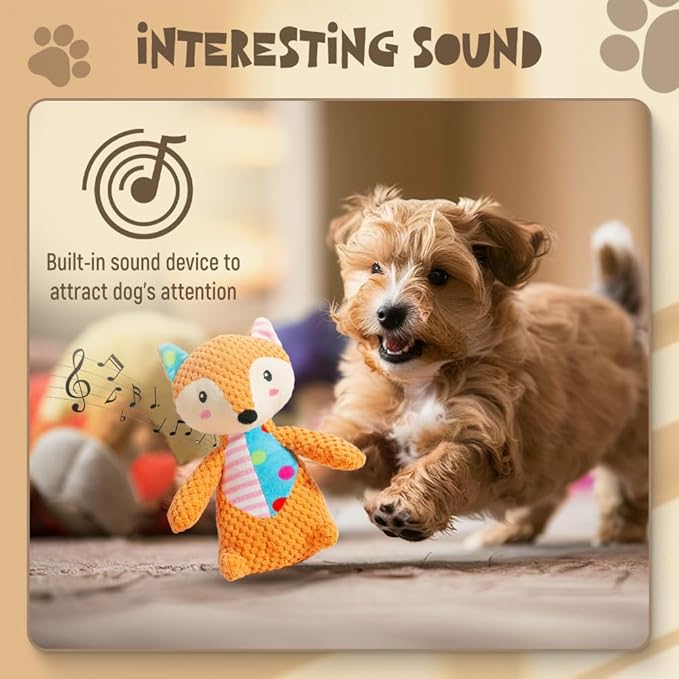 Indestructible Dog Toy, 2026 New Durable Squeak Dog Toys Stuffed Plush, Dog Toy with Squeaker, Squeaky Chew Toy for Small Medium Large Dogs Puppy Teething Toys (Little Elephant)