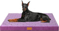 Patas Lague Orthopedic Jumbo Dog Bed for Extra Large Dogs 56''X40'', Waterproof Soft Warm Comfortable Egg Crate Foam Jumbo Pet Beds Mat with Removable Washable Cover and Nonskid Bottom, Pueple