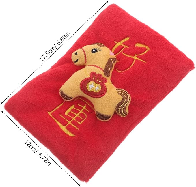 New Year Plush Dog Puzzle Toys - Enrichment Crinkle Treat Dispensing Dog Toys for Boredom and Stimulating for Large Medium Small Breed