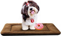 Dog Beds Crate Pad for Small Dogs Ultra Soft Dog Crate Bed Washable & Anti-Slip Kennel Pad for Dogs Cozy Sleeping Mat,Brown 24inch