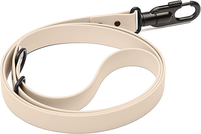 Fable Signature Dog Leash - Waterproof, Durable, Lightweight Leash - Wrist Strap Adjuster Allows for Hands Free Dog Walking - Large to Small Dogs - Security Clip - Made in USA - Blush M