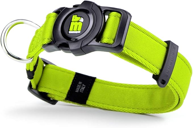 MyFamily Adjustable Polyester Dog Collar Made in Italy, Your Dog's Master Data Always with You, Comfortable and Durable, Handmade, Memopet Collection