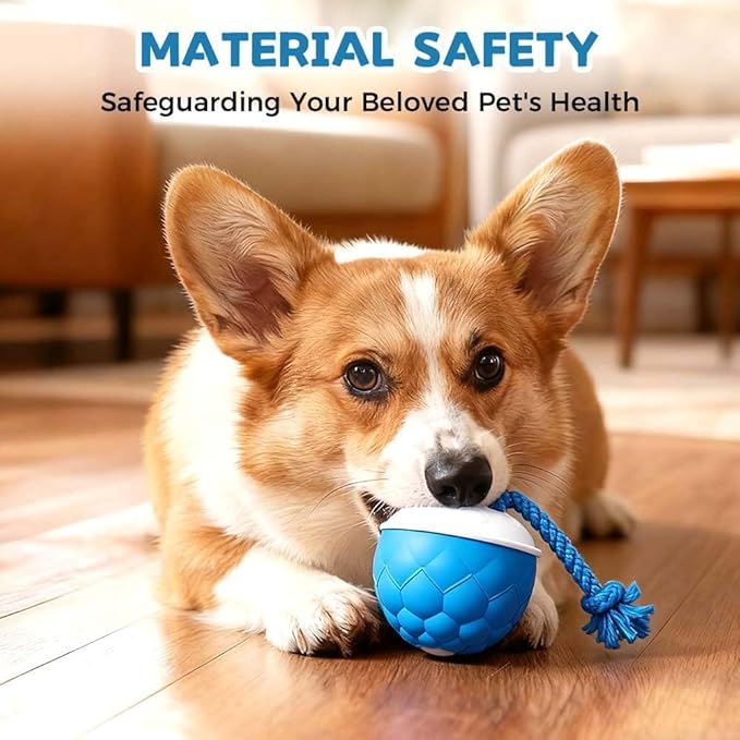 Interactive Dog Toys Motion Activated Automatic Rolling Ball Toys for Small/Medium/Large Dogs Balls for Boredom to Keep Them Busy with USB Rechargeable(Blue)