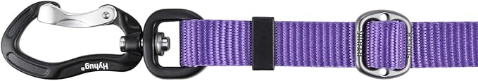 Hyhug Nylon Adjustable 4-6ft Dog Leash with Soft Neoprene Padded Handle, Durable Heavy Duty Leash with Easy-to-Use Bolt Snap, Ideal for Jogging Outdoor