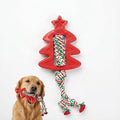 Festive Star-Shaped Chew Toy with Durable Rope - Interactive Holiday Pet Gift for Aggressive Chewers