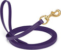 Viper Biothane K9 Working Dog Leash Waterproof Lead for Tracking Training Schutzhund Odor-Proof Long Line with Solid Brass Snap for Puppy Medium and Large Dogs, 10ft Violet Purple