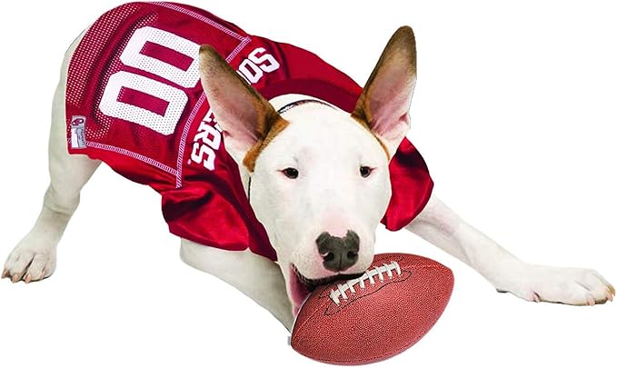 Pets First NCAA College Oklahoma Sooners Mesh Jersey for DOGS & CATS, Small.Licensed Dog Jersey with your Favorite Football/Basketball College Team