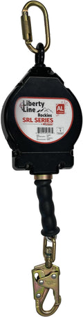 Liberty Line Rockies 30 Foot Aluminum Housing Cable SRL with Snap Hook - Includes Installation Carabiner and Tagline (ANSI)