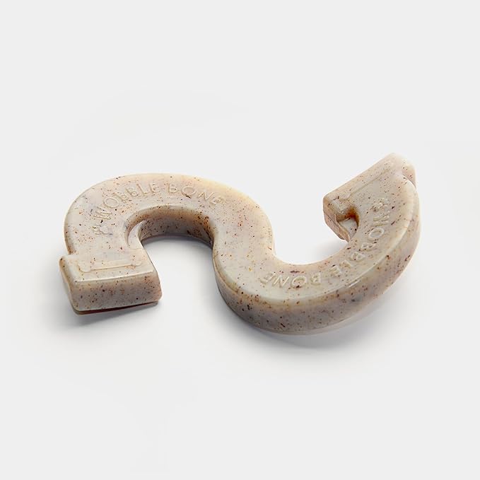 Wobble Bacon Fancy Bone - Delicious & Fun Bacon Dog Chew Toy - Tough Long Lasting Dog Bones Made in USA- Small/Medium Sized Dogs Up to 30 LBS, 3” X 5”