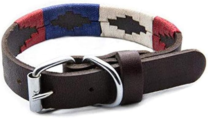 Gaucho Goods Leather Big Dog Collar - The Patriot (XL)