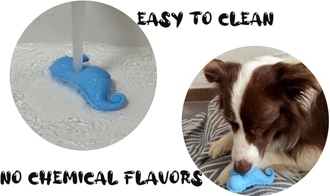 PET-ELF Ocean Paradise Series Treat Dispensing Dog Toys, Interactive and Cognitive Puzzles for Small to Medium Pets, Slow Feeder, Training in Different Levels of Difficulty, Enrichment Toys, Pack of 3