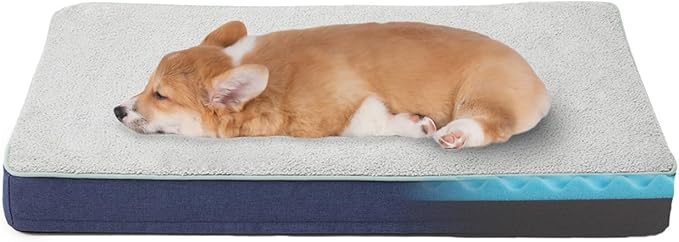 Medium Dog Bed - 29" Orthopedic Memory Foam Bed for Senior & Arthritic Dogs, Washable Cover, Waterproof Lining