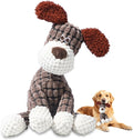 2026 New Dog Toys,Indestructible Plush Dogs Toy for Aggressive Chewers,Squeaky Durable Chew Toy for Indoor Pups Teething, Stuffed Toys for Small Medium Large Dogs (Brown)
