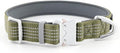 Plutus Pet Reflective Dog Collar with Aviation Aluminum Buckle, Neoprene Padded for Comfort, Lightweight, Heavy Duty Nylon Collar for Puppy Small Medium Large Dogs (Ranger Green, S)