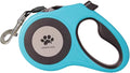16 ft Retractable Dog Leash for Extra Large Dogs up to 130 lbs,Tangle-Free Nylon Tape,Blue Dan24 XL