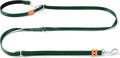 HOWGO Hands Free Dog Leash with Padded Handle,Multifunctional Crossbody Waist Leash for Walking Running Jogging Training,7.5 FT Nylon Adjustable Length for All Breeds(Green, Ultralight)