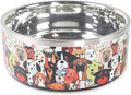 Selly's Den Pawdience Double Walled Stainless Steel Bowl, Non-Slip, Food & Water Dish (62 Oz, 7.75 Cups)