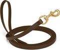 Viper Biothane K9 Working Dog Leash Waterproof Lead for Tracking Training Schutzhund Odor-Proof Long Line with Solid Brass Snap for Puppy Medium and Large Dogs, 33ft Dark Chocolate Brown