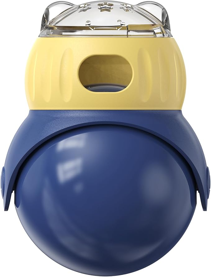 Cat Treat Dispenser Toy Tumbler Dog Slow Food Feeder Ball for Dogs and Cats No Battery Interactive Pet Toy