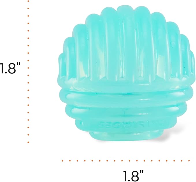 Catstages Ball Treat Stuffer Cat Toy – Interactive Treat Dispensing Ball for Cats, Mental Stimulation & Physical Exercise, Soft & Durable, Green