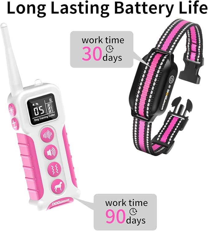 No Shock Dog Training Collar with Remote 3300ft Range, Vibrating Dog Collar, Vibration Collar for Small Medium Large Dogs, 9 Style Tones and Vibration Collar