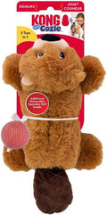 KONG Cozie Pocketz Beaver Puzzle Interactive Dog Toy (Small)