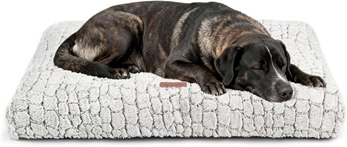 Dog Bed Crate Pad - Soft Fluffy Pet Cushion Mat Anti-Slip Comfy Kennel Pad for Crates