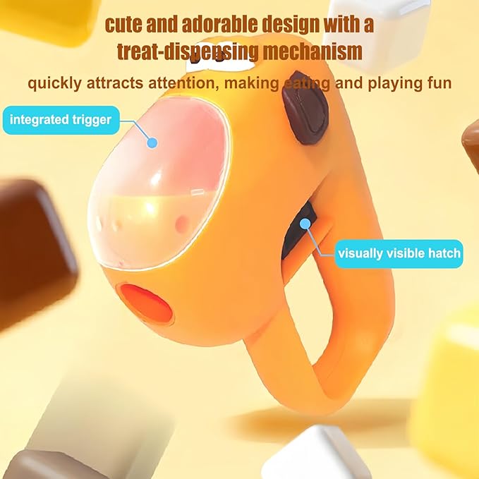 Dog Toy Treat Dispenser | Fun Launch Design Puzzle Feeder - Interactive Treat Dispensing Dog Toys | for Pet Cat Kitten Puppy Home Indoor Outdoor