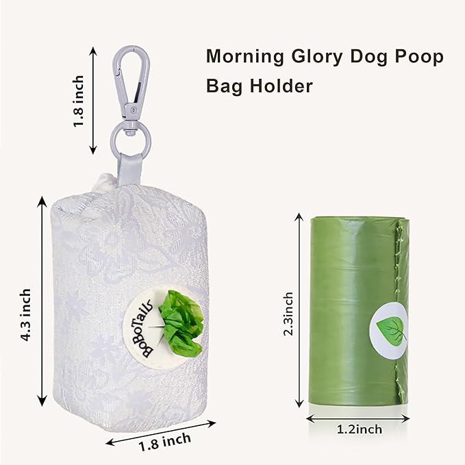 Dog Poop Bag Holder with Clip, Stylish Doggy Waste Bag Dispenser for Dog Leash, Durable Portable Poop Bag Carrier No Include Poop Bag Inside