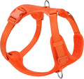 No Pull Dog Harness for Small Medium Large Dogs - Adjustable 2 Layer Mesh Dog Vest with Dual Clip, Escape Proof, Quick Release, Lightweight Breathable Mesh for Walking Hiking (Orange,M)