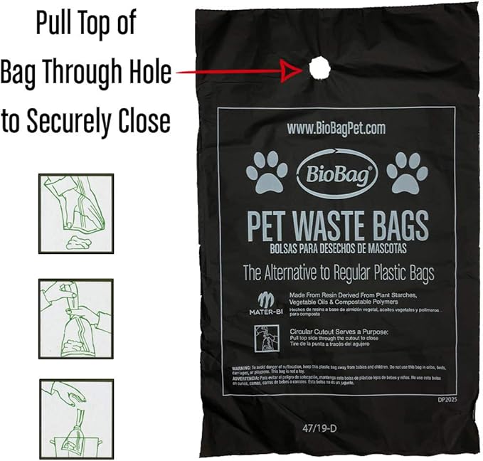 BioBag Compostable Pet Waste Bags, Standard Size, 50 Count (187105-4) (Pack of 4)