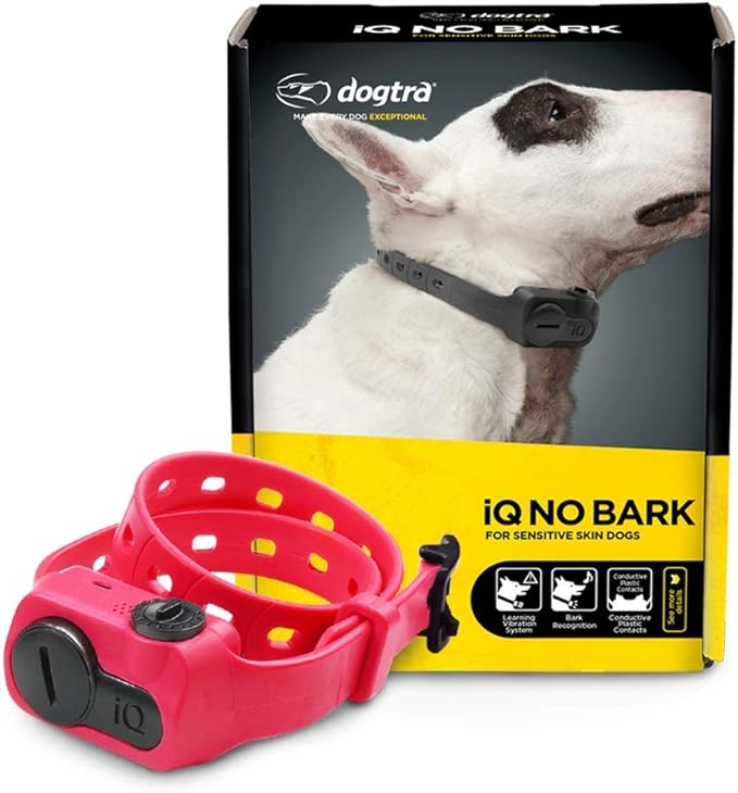 Dogtra iQ NO BARK Replaceable Battery Conductive Plastic Contact Points Compact Pink Collar