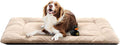 Dog Beds Crate Pad for Extra Large Dogs Ultra Soft Dog Crate Bed Washable & Anti-Slip Kennel Pad for Dogs Cozy Sleeping Mat,Cream 48inch