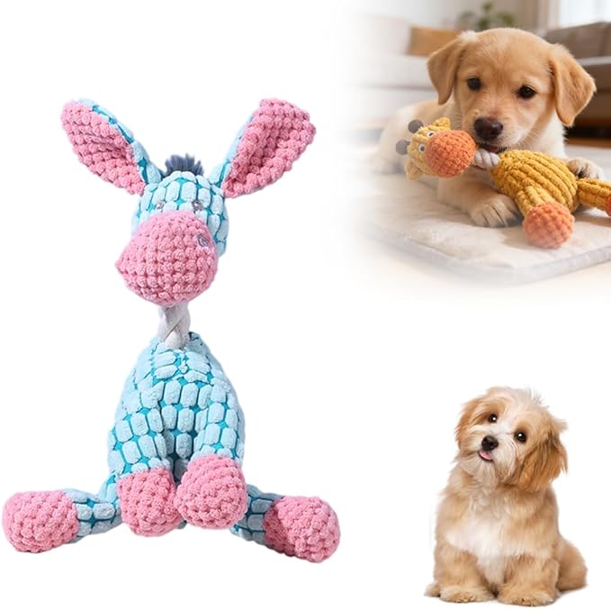 Dog Toys for Aggressive Chewers, 2026 New Durable Indestructible Dog Toy, Squeaky Interactive Puppy Toys for Small Medium Large Pets Cats Dogs to Keep Them Busy (A-Blue)