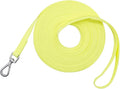 Waterproof Dog Training Leash 50FT 30FT 15FT 10FT 5FT Heavy Duty Recall Long Lead for Large Medium Small Dogs (10FT, Light Yellow)