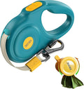 Retractable Dog Leash 16FT for Small & Medium Dogs, Sturdy Heavy-Duty Nylon Tape with Secure Locking Carabiner & Poop Bag Holder, Smooth One-Hand Control, Anti-Slip Handle, Tangle-Free Design (Green)