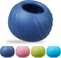 Long-Lasting Dog Lick Toy, Wobbly Dog Enrichment Lick Bowl to Keep Dogs Busy, Interactive Stuffable Dog Treat Feeder for Boredom, Silicone Treat Dispensing Chew Toy(Dark Blue,S)