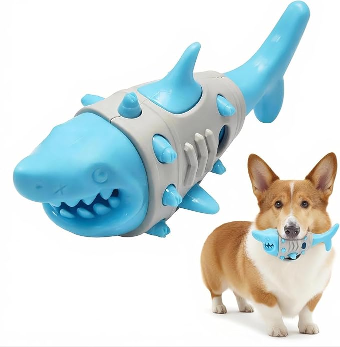 Dog Toys for Aggressive Chewers - Indestructible TPR Material with Treat Holes for Puppy Teething, Boredom Relief & Mental Stimulation - Tough Toy for Small, Medium, Large Breeds