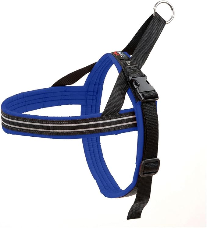ComfortFlex Sport Dog Harness – No-Choke, Fully Padded, Non-Chafing Harness with Control Handle – Reflective, Lightweight, Adjustable for Active Dogs - Large, Mariner Blue