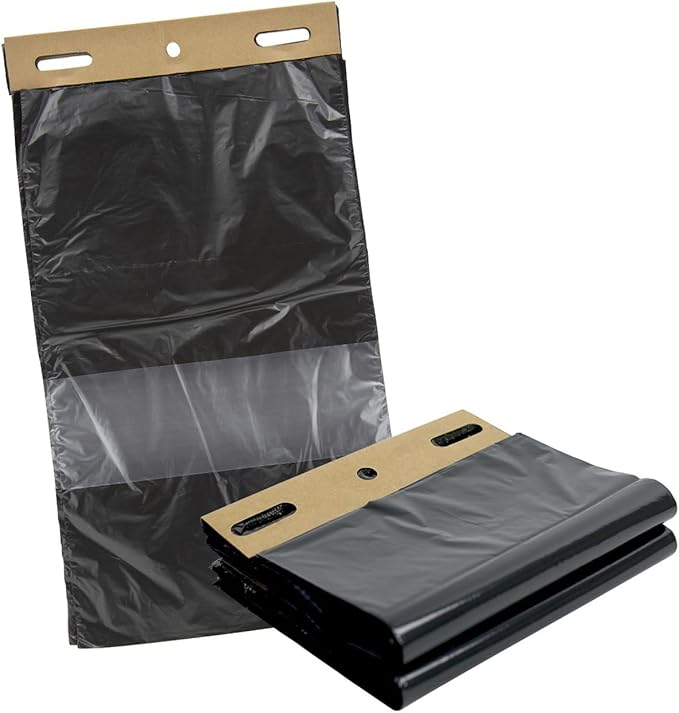 Zero Waste USA® - 800 ONEpul® dog waste station refill header bags - Dispense 1 bag at a time with our trademarked pull-strap. Designed to fit any dog waste header stations. (8 headers of 100 bags)
