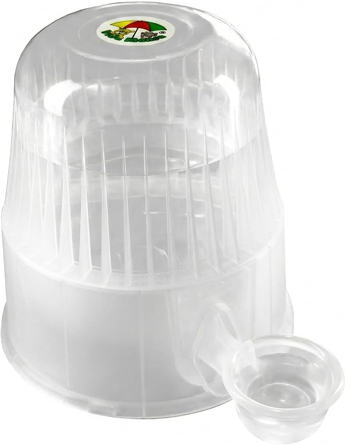No Spill Pet Water Dispenser for Dogs and Cats, 67.6oz Gravity-Fed Water Bowl with Slow Drinking Design to Prevent Wet Fur, BPA-Free Polypropylene, Vida Mansa (Clear)