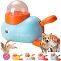 Duck Cat Treat Dispenser, Duck Dog Food Dispenser Toy, Interactive Duck-Shaped Puzzle Feeder for Dogs and Cats, Promotes IQ Training and Entertainment (Blue)