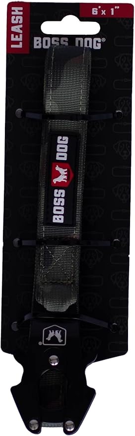 Boss Dog Tactical Leash, Green Camo, 6 FT