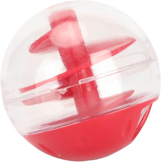 Luqeeg Cat Food Dispensing Ball Toy, Bite Interactive Pet Slow Feeder Puzzle Ball, Adjustable Cat Treat Dispensing Ball with Leakage Mouth for Small Medium Dogs & Cats