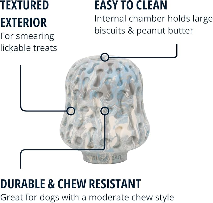 Ruffwear, Morel Toy, Interactive Enrichment Toy for Dogs, Gray Sky
